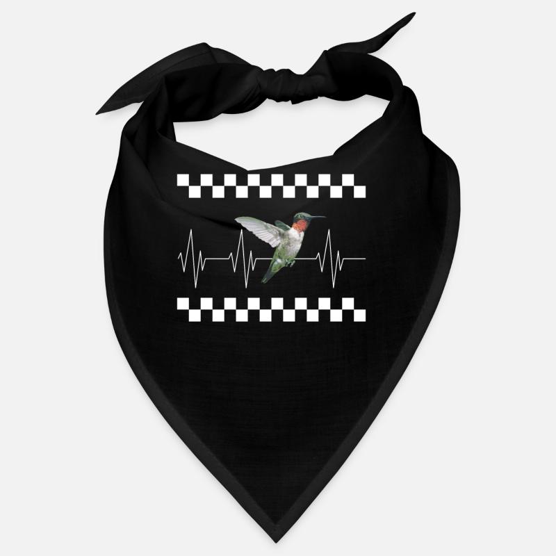 Vogelhemd, Rubinkehl-Kolibri Kunst-Tee, Bandana