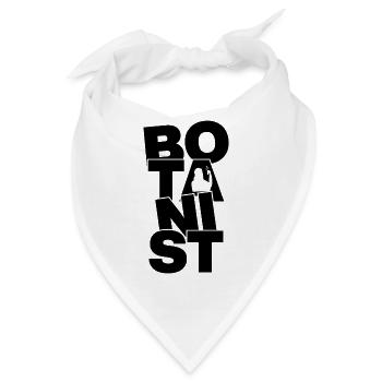 Botanik Beruf Arbeit - Botaniker - Bandana - Weiß - Vorne