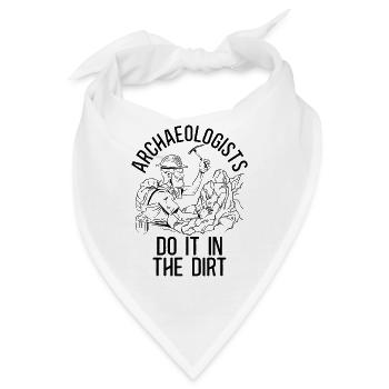 Archaeologist Do Archaeology Digging Archaeologist - Bandana - Weiß - Vorne