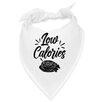 Low Calories No Carbs Healthy Diet Low Carb Lover - Bandana - Weiß - Vorne
