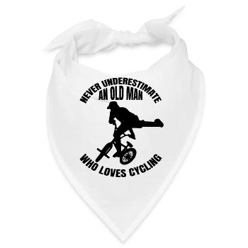Fahrrad Radeln Fahrradtour Radfahren Mountainbike - Bandana - Weiß - Vorne