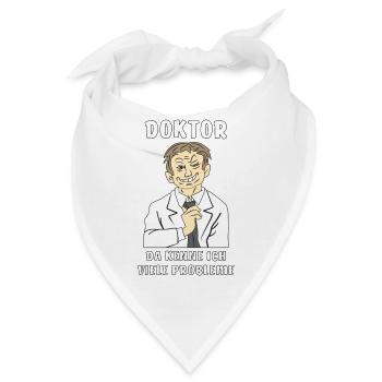 MANN DOKTOR PROBLEME - Bandana - Weiß - Vorne