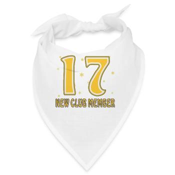 GEBURTSTAG 17 - Bandana - Weiß - Vorne