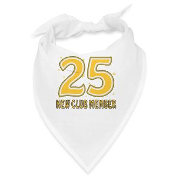 GEBURTSTAG 25 - Bandana - Weiß - Vorne