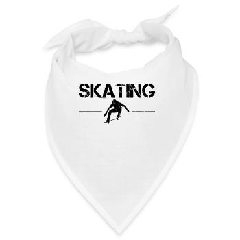 skating - Bandana - Weiß - Vorne