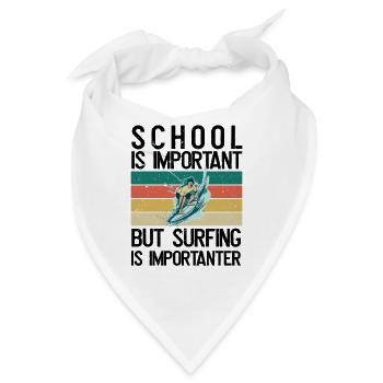Schule Ist Wichtig - Bandana - Weiß - Vorne
