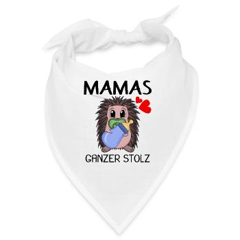 Baby Geburt Schwanger Babyspruch - Bandana - Weiß - Vorne