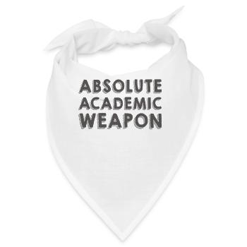 Studenten Absolute Academic Weapon - Bandana - Weiß - Vorne