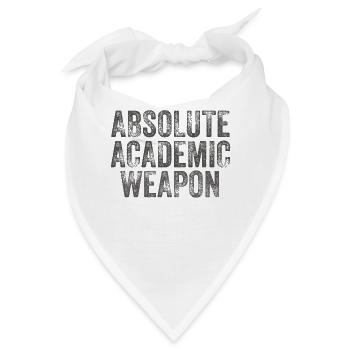 Studenten Absolute Academic Weapon - Bandana - Weiß - Vorne
