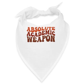 Studenten Absolute Academic Weapon - Bandana - Weiß - Vorne