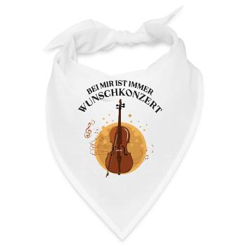 Cello Musiker Musiklehrer Cellist Cellisten Musik - Bandana - Weiß - Vorne