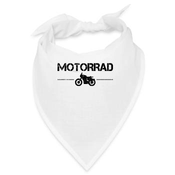 Motorrad - Bandana - Weiß - Vorne