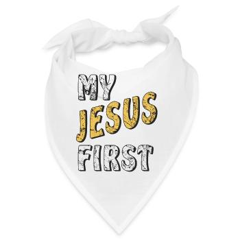 MY JESUS FIRST - Bandana - Weiß - Vorne