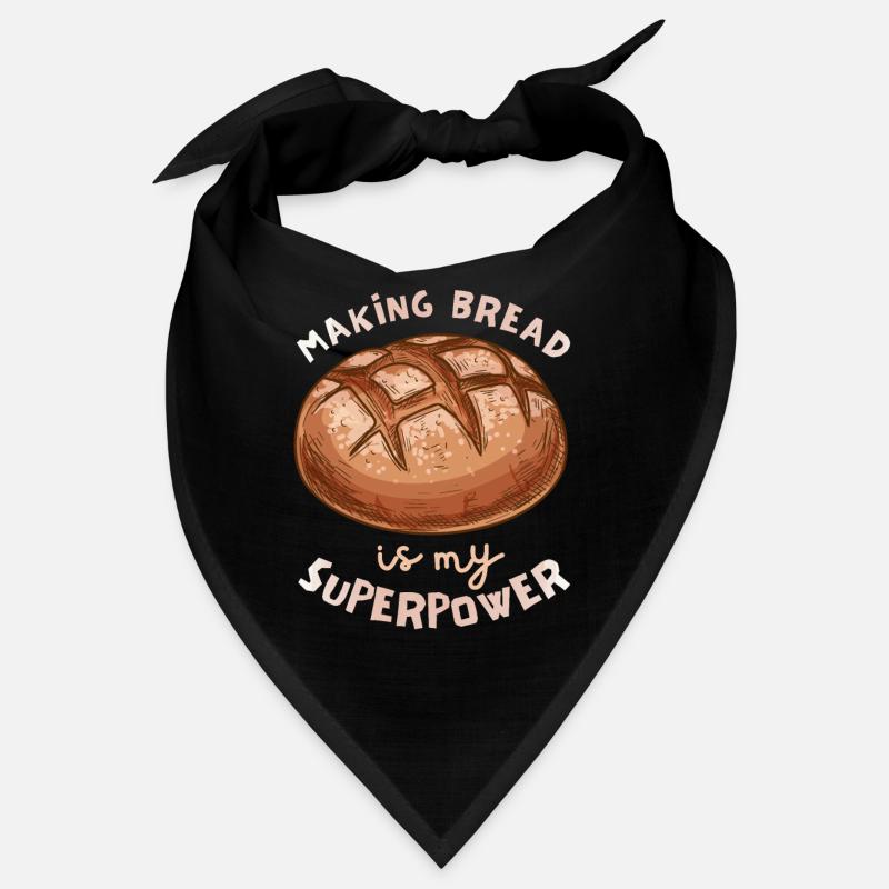 Brot backen, Spruch, Bäcker, Bäckerin Bandana