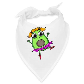 Avocado Tanz Tanzen - Bandana - Weiß - Vorne
