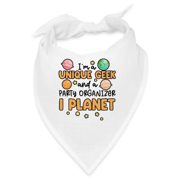 Wissenschaft Thema Geburtstagsfeier Astronomie - Bandana - Weiß - Vorne