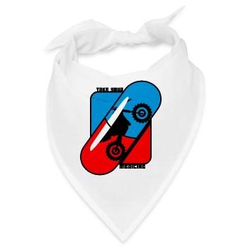 Nehmen Sie Ihre Medizin Pille - Motocross - Bandana - Weiß - Vorne