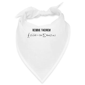 Residue Theorem Mathematical Complex Analysis - Bandana - Weiß - Vorne