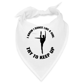 Ballerina Geschenk Ballett Tänzerin Tanzkurs Tanz - Bandana - Weiß - Vorne