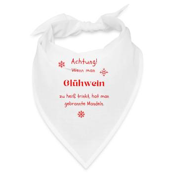 Glühwein - Bandana - Weiß - Vorne