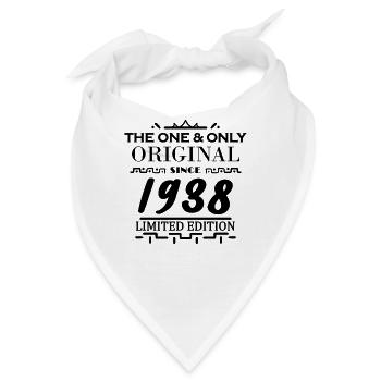 1938 - Baujahr 1938 - Jahrgang 1938 - Bandana - Weiß - Vorne