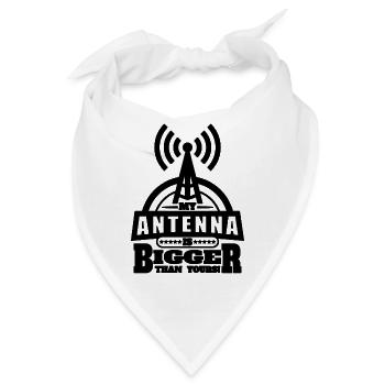 My Antenna Is Bigger Frequency Ham Radio Operator - Bandana - Weiß - Vorne