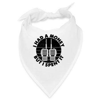 I Had A Money Retro Frequency Ham Radio Operator - Bandana - Weiß - Vorne