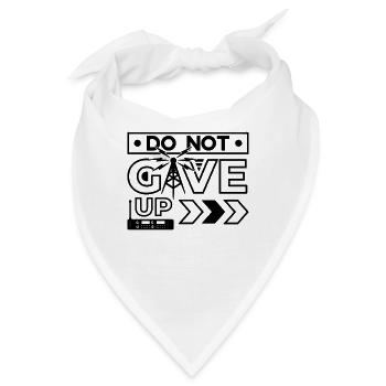 Do Not Give Up Loves Frequency Ham Radio Operator - Bandana - Weiß - Vorne
