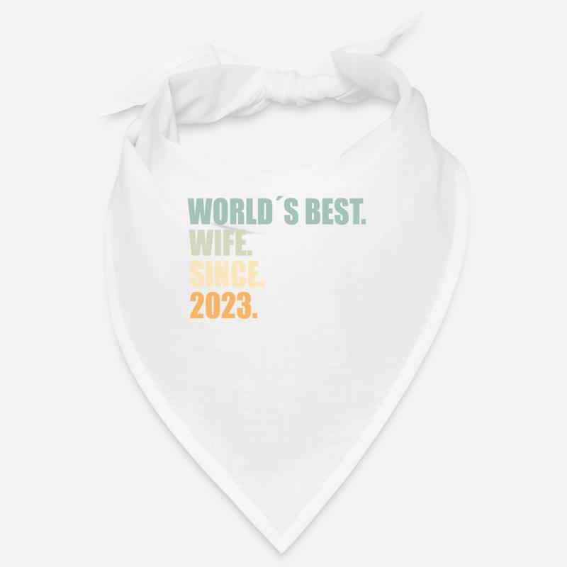 beste Ehefrau seit 2023 1.Hochzeitstag Bandana