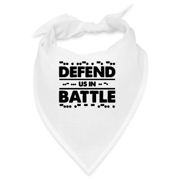 Defend Us In Battle Frequency Ham Radio Operator - Bandana - Weiß - Vorne