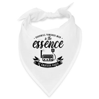 Goodwill Towards Men Frequency Ham Radio Operator - Bandana - Weiß - Vorne