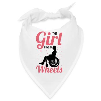 Querschnittsgelähmt Handicap Querschnittslähmung D - Bandana - Weiß - Vorne