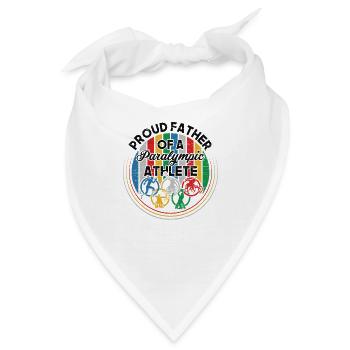 Stolzer Vater Des Paralympischen - Bandana - Weiß - Vorne