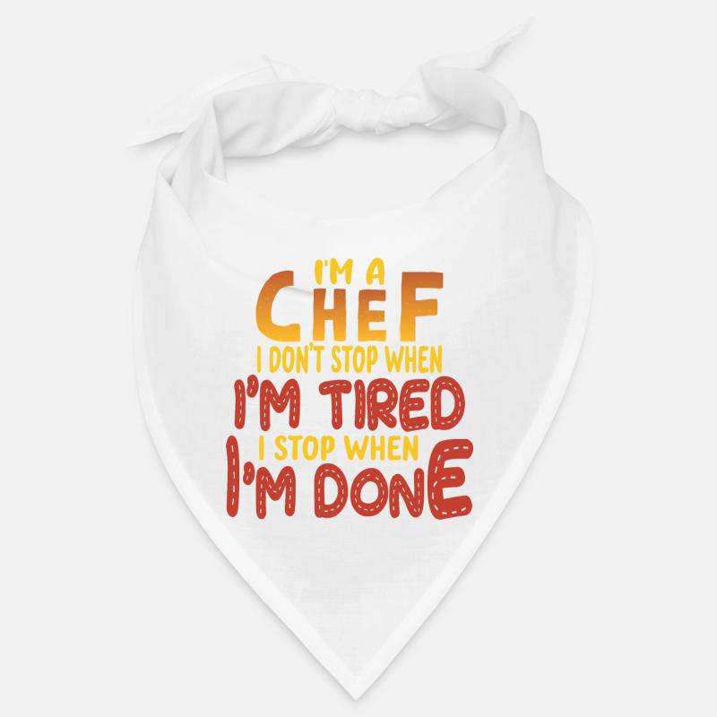 Chef Chef Chef Cuisine Drôle de dicton Bandana