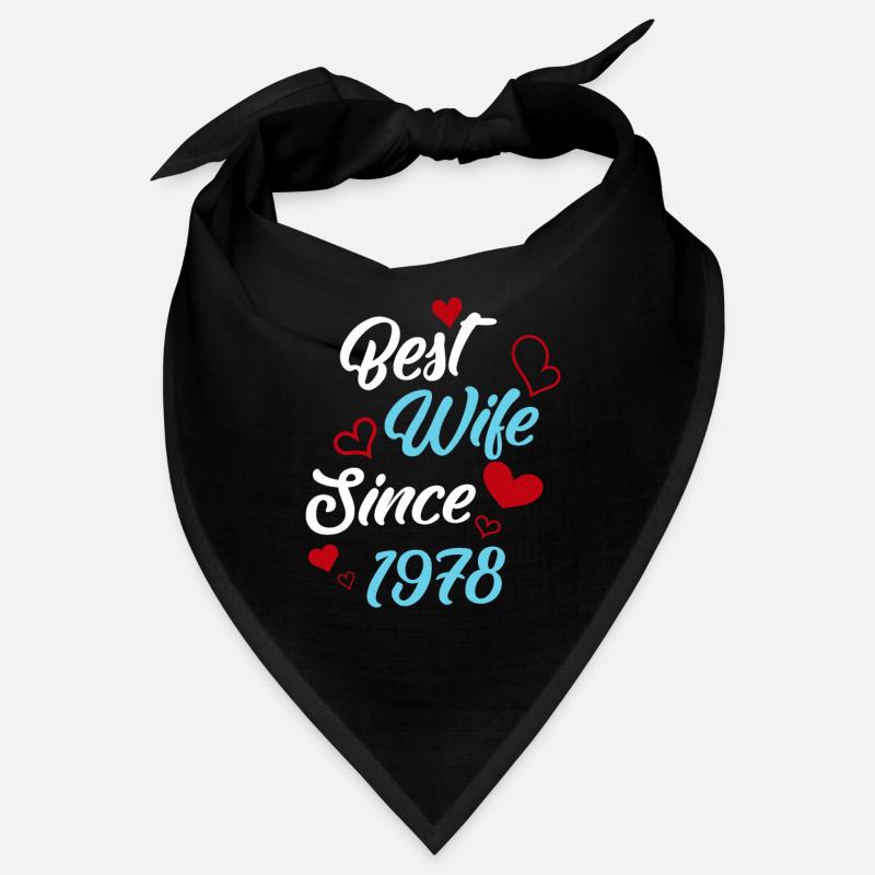 Jubiläum Trauerbeste Ehefrau seit 1978 Hochzeit Bandana