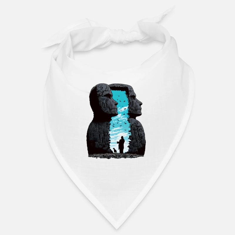Rapa Nui Moai Head Statue Easter Island Bandana