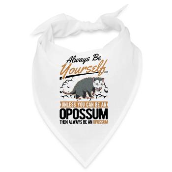 Opossum Geschenk Possum Beutelratte - Bandana - Weiß - Vorne