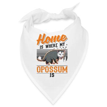 Zuhause ist wo mein Possum ist Beutelratte - Bandana - Weiß - Vorne