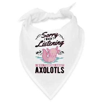 Axolotl Geschenk Schwanzlurch Axolotl - Bandana - Weiß - Vorne