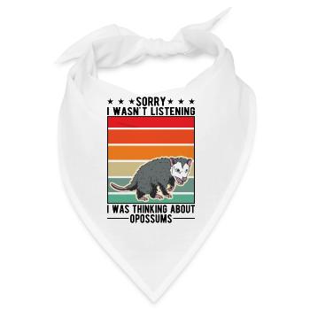 Opossum Geschenk Possum Beutelratte - Bandana - Weiß - Vorne