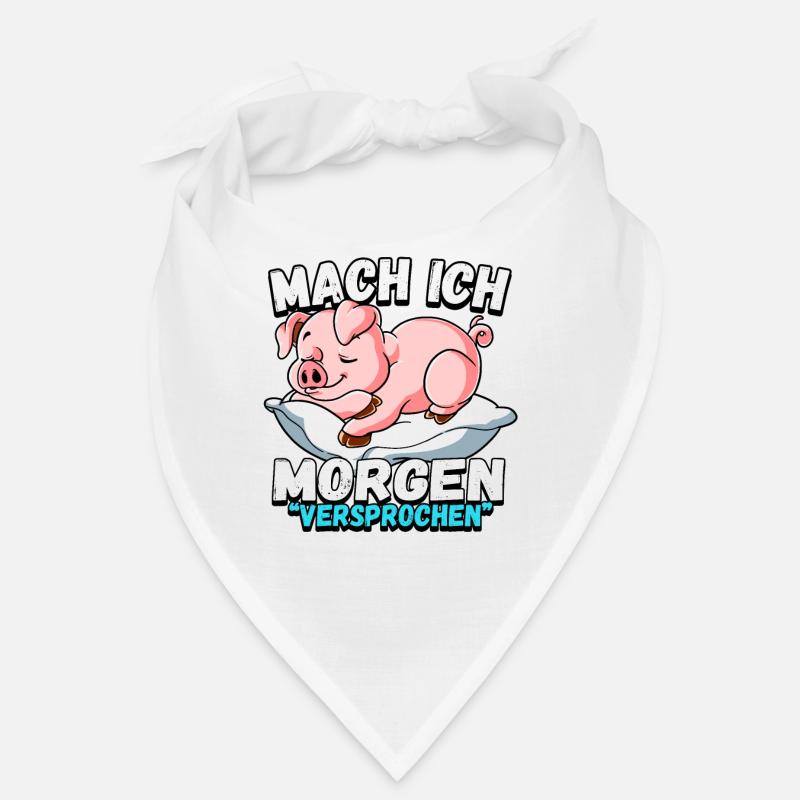 Mach Ich Morgen Versprochen Schwein Bandana