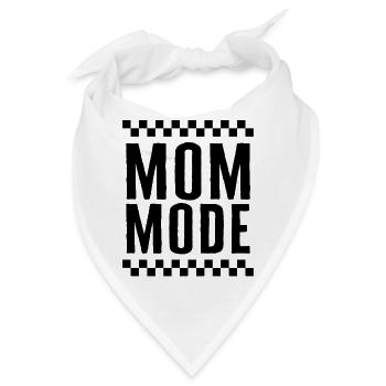 Mutter-Shirt, Mama-Modus Fleiß-Tee, süß neu - Bandana - Weiß - Vorne