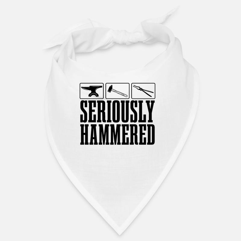 Seriously Hammered Forging Iron Worker Blacksmiths Bandana