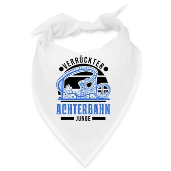 Verrückter Achterbahn Junge Achterbahnfahrt - Bandana - Weiß - Vorne