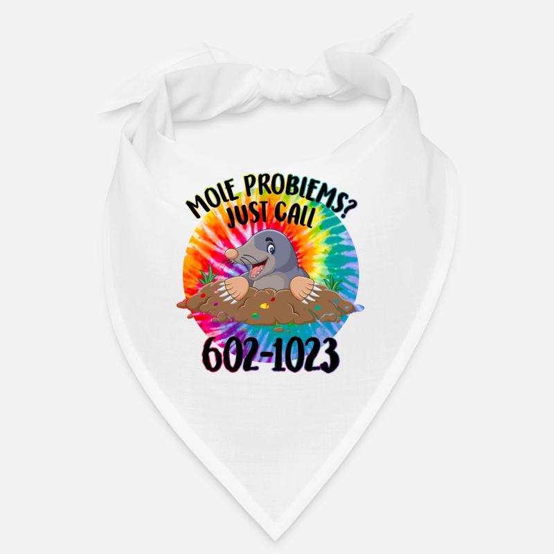 23 tie dyeMole Day Mole Problems Just Call Bandana