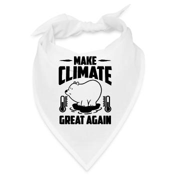 Make Climate Great Science Global Warming Advocate - Bandana - Weiß - Vorne