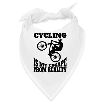Fahrrad Radfahren Mountainbike Fahrradtour Radeln - Bandana - Weiß - Vorne