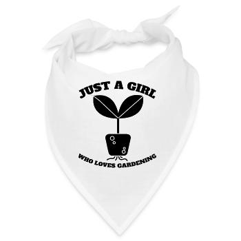 Gärtnerin Hobbygärtner Garten Mädchen Obstgarten - Bandana - Weiß - Vorne