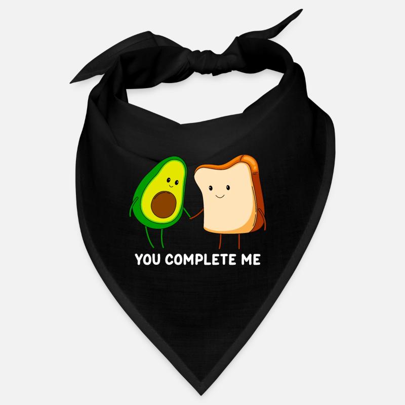 Tu me complète Avocado Love Couples Bandana