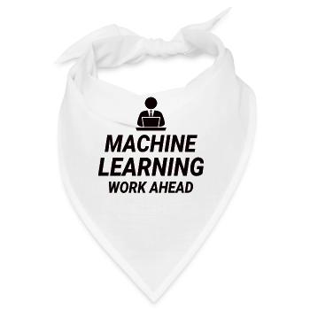 Deep Learning Machine Learning AI KI - Bandana - Weiß - Vorne